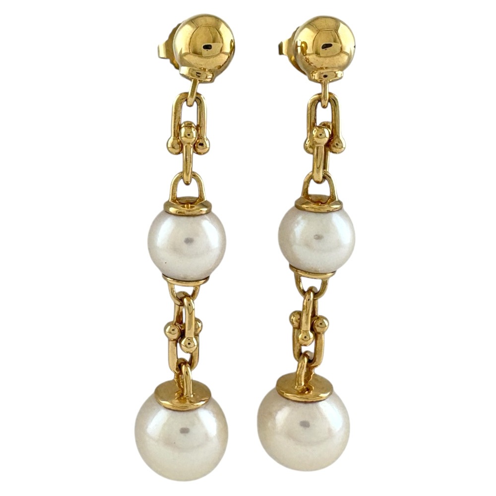 TIFFANY&Co.(ティファニー) ピアス美品 ハードウェア ダブルロング