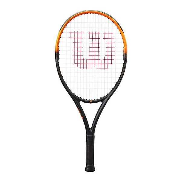 ウィルソン(Wilson) 2025 BURN SPIN JR 24 バーンスピン ジュニア24 (224g) 海外正規品 硬式テニスジュニアラケット WR187110Uブラック&times;オレンジ