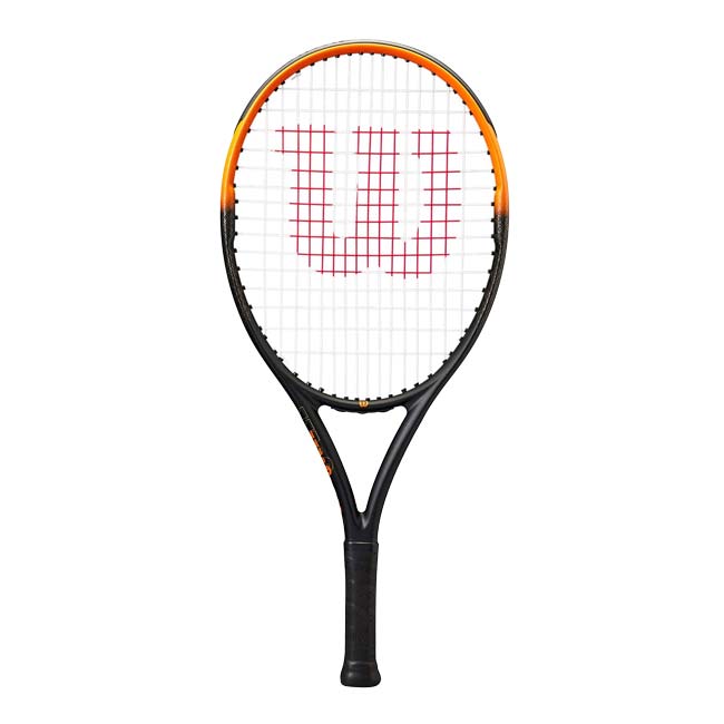ウィルソン(Wilson) 2025 BURN SPIN JR 24 バーンスピン ジュニア24 (224g) 海外正規品 硬式テニスジュニアラケット WR187110Uブラック×オレンジ