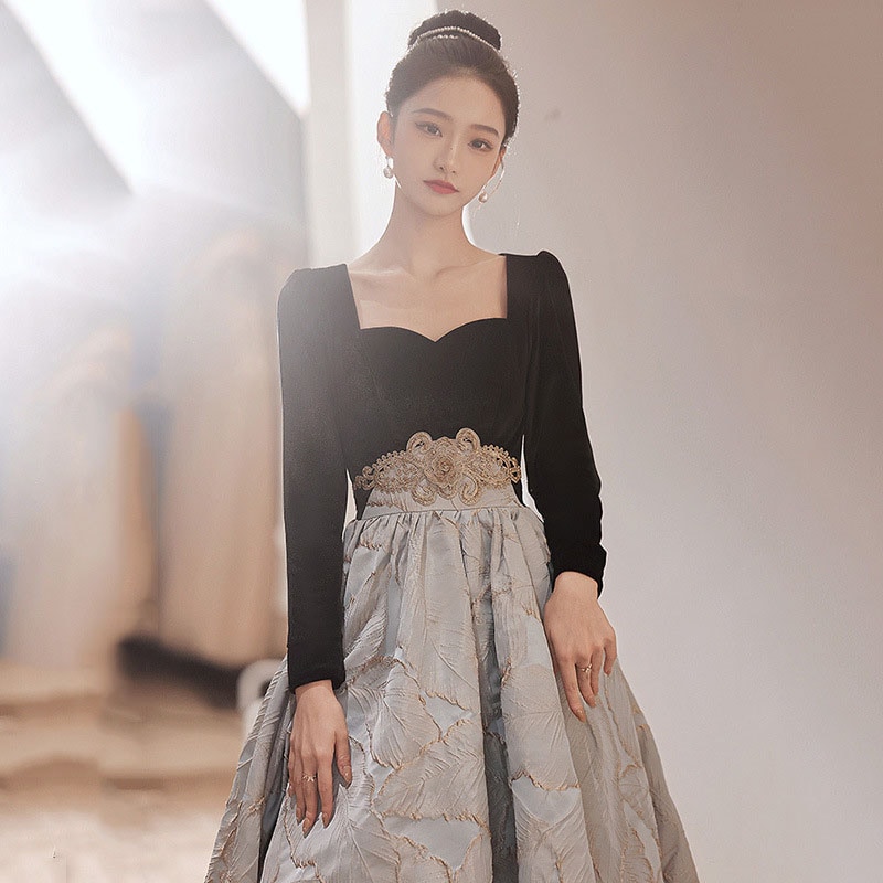 新品更新 ウェディングドレス ウエディングドレス カラードレス カクテルドレス ロングドレス 誕生日パーティードレス 発表会ドレス 演奏会 ステージドレス コンクール イブニングドレス 長袖 ロングス