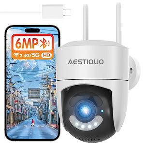 ネットワークカメラ 防犯カメラ 屋外 600万高画素 5G対応 監視カメラ 屋内屋外兼用 ワイヤレス 6MP 遠距離暗視 自動追跡 高画質 ワイヤレス 屋外 家庭用 センサーライト