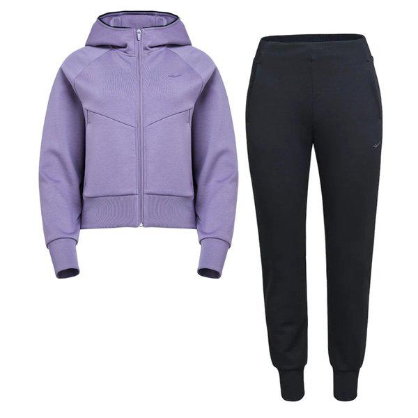 女性用モーダルクッション地トレーニングウェア 上下セット / PW3WN24W212,222_GN