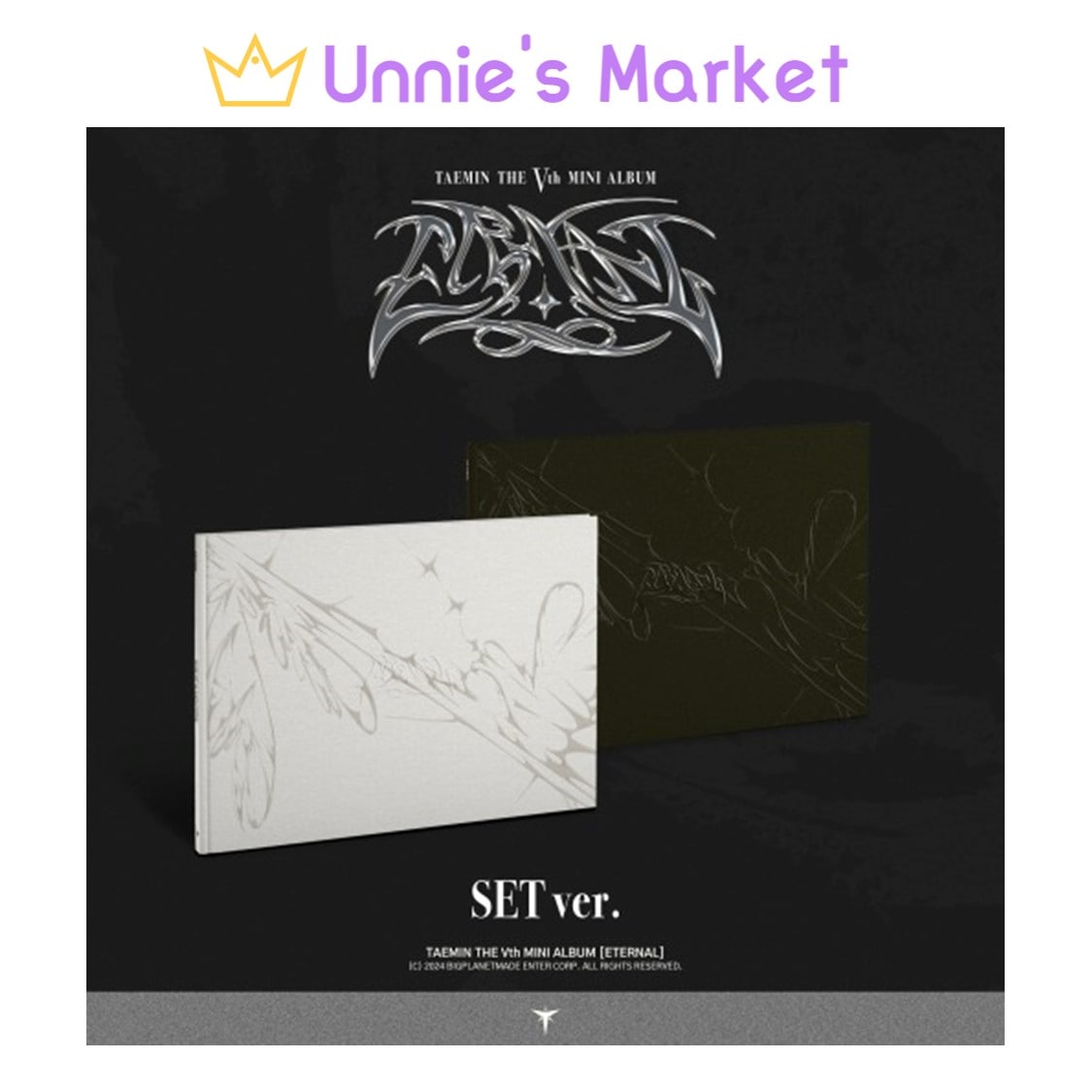[SET] TAEMIN - ETERNAL 5th Mini Album (Emotion ver. / Motion ver.) + Free Photocard 1EA(fan-made)
