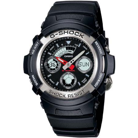 【メーカー包装済】 カシオ 【国内正規品】BASIC Gショック　デジアナ時計 AW-590-1AJF その他 ブランド腕時計