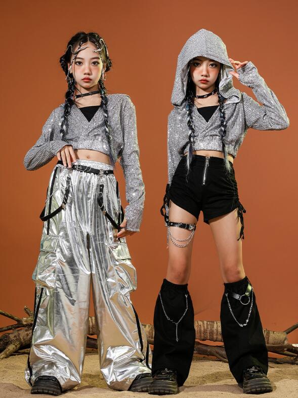 高評価!超人気 キッズダンス衣装 女の子 子供服 かっこいい 演出服 舞台服 jazz ステージ衣装 応援団 ダンス練習着 発表会 人気 応援団 舞台服 演奏会 子供服 舞台効果抜群 おしゃれ トップ
