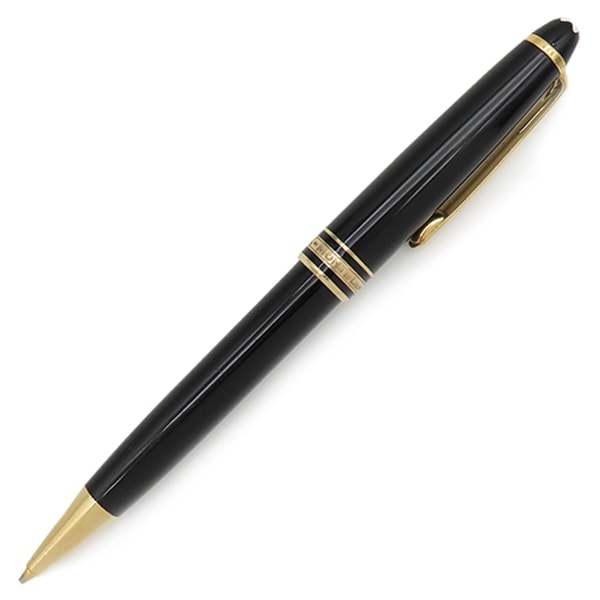 モンブラン 文具 マイスターシュテュック ゴールド クラシック メカニカルペンシル 0.5mm GP プレシャスレジン ブラック×ゴールド シャープペンシル 12746【中古】
