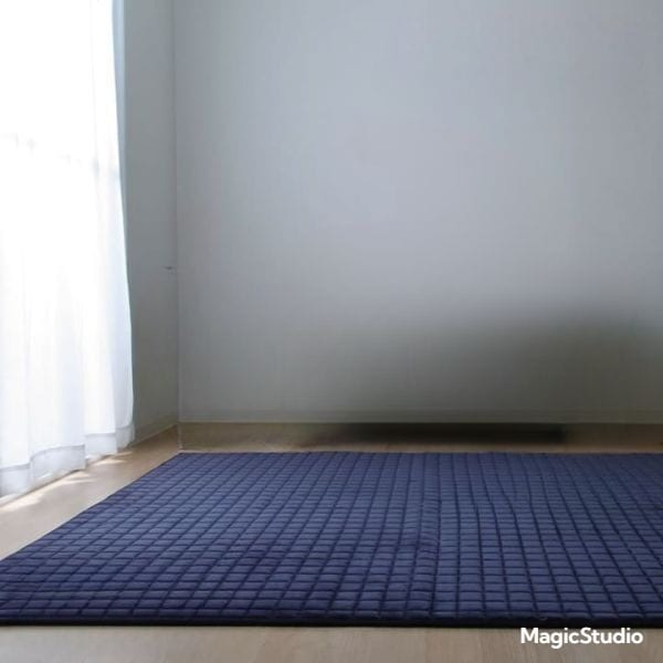 mou ムー カーペット 絨毯 無地ラグ 正方形 もちもち ふんわり お手入れ簡単 滑り止め オールシーズン