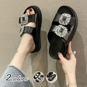 【高品質の製品】サンダル 靴 レディース 歩きやすい 春 夏 夏新作 スポーツサンダル ストラップ ブラック 黒 厚底サンダル 美脚 黒 厚底 仕事 事