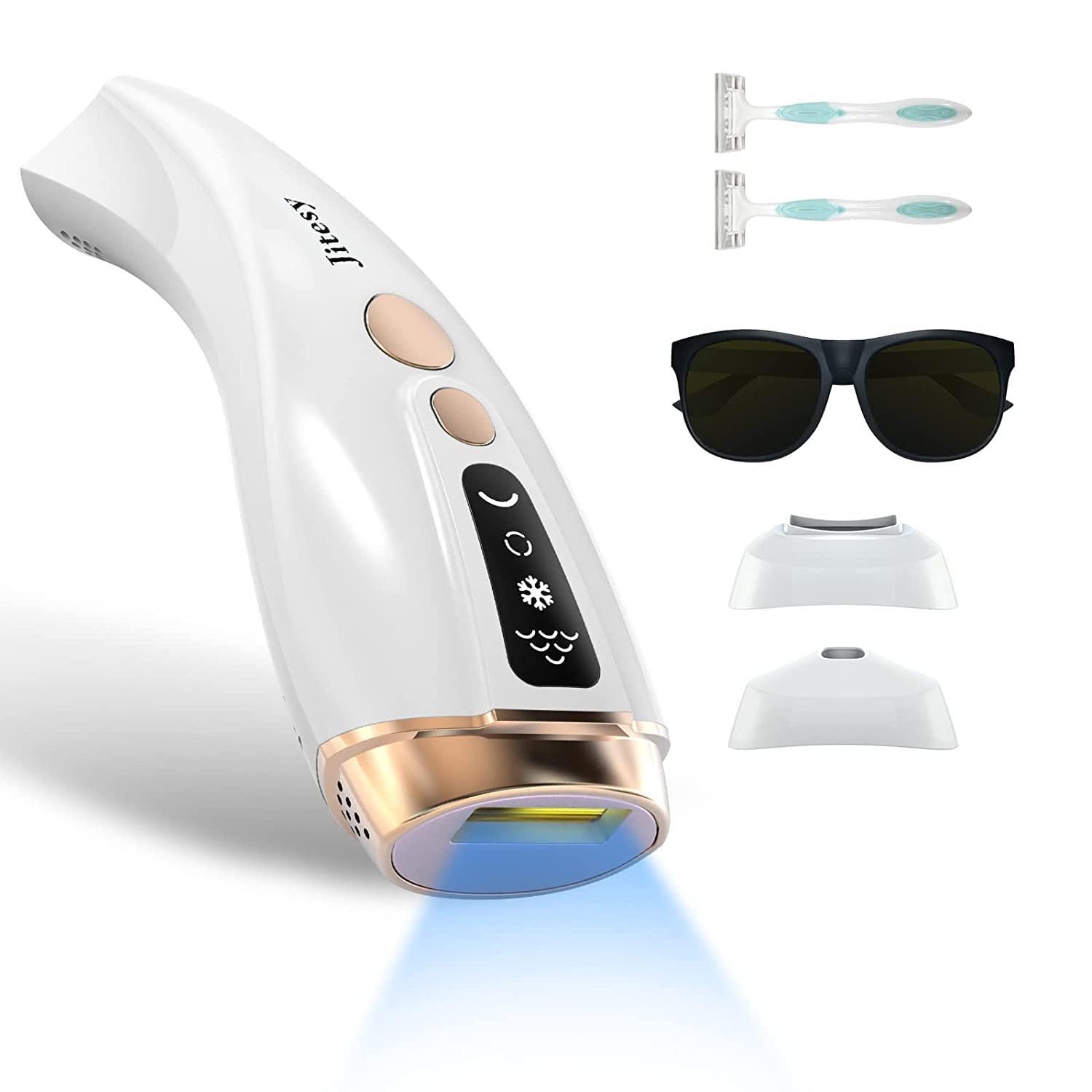 脱毛器 冷感脱毛 光美容器 メンズ レディース 髭 vio対応 家庭用脱毛器 99万発 無痛のだつもうき脱毛器 6段階調節 日本語説明書付き
