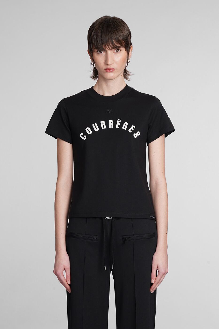 124JTS006JS0112_9999 ブラック 春夏2024 Tシャツ レディース ia