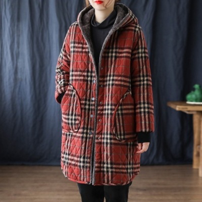 キルティングコート アウター ロング ロング丈 長袖 フード付き キルティング 厚手 裏起毛