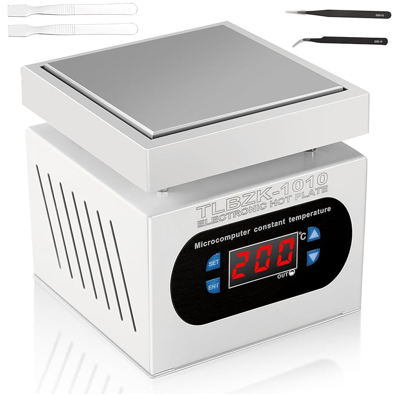 【国内即発】TLBZK 350W 100V のはんだ付けする場所のホット プレートLED のマイクロコンピューターの電気予熱 再修理ステーション のヒーターの実験室(100X100mm)