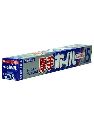 エムエーパッケージング アルミホイル 厚手お料理ホイル 25cm×15m シルバー 厚手