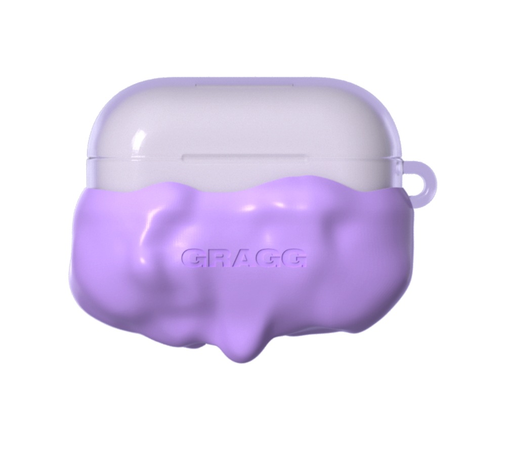 韓国限定 Airpod pro/pro2 ワイヤレス イヤホン ダブル レイヤー ケース - ライト パープル/ライト ピンク/アイボリー/ライト ブルー/ネオン グリーン/ライト イエロー/