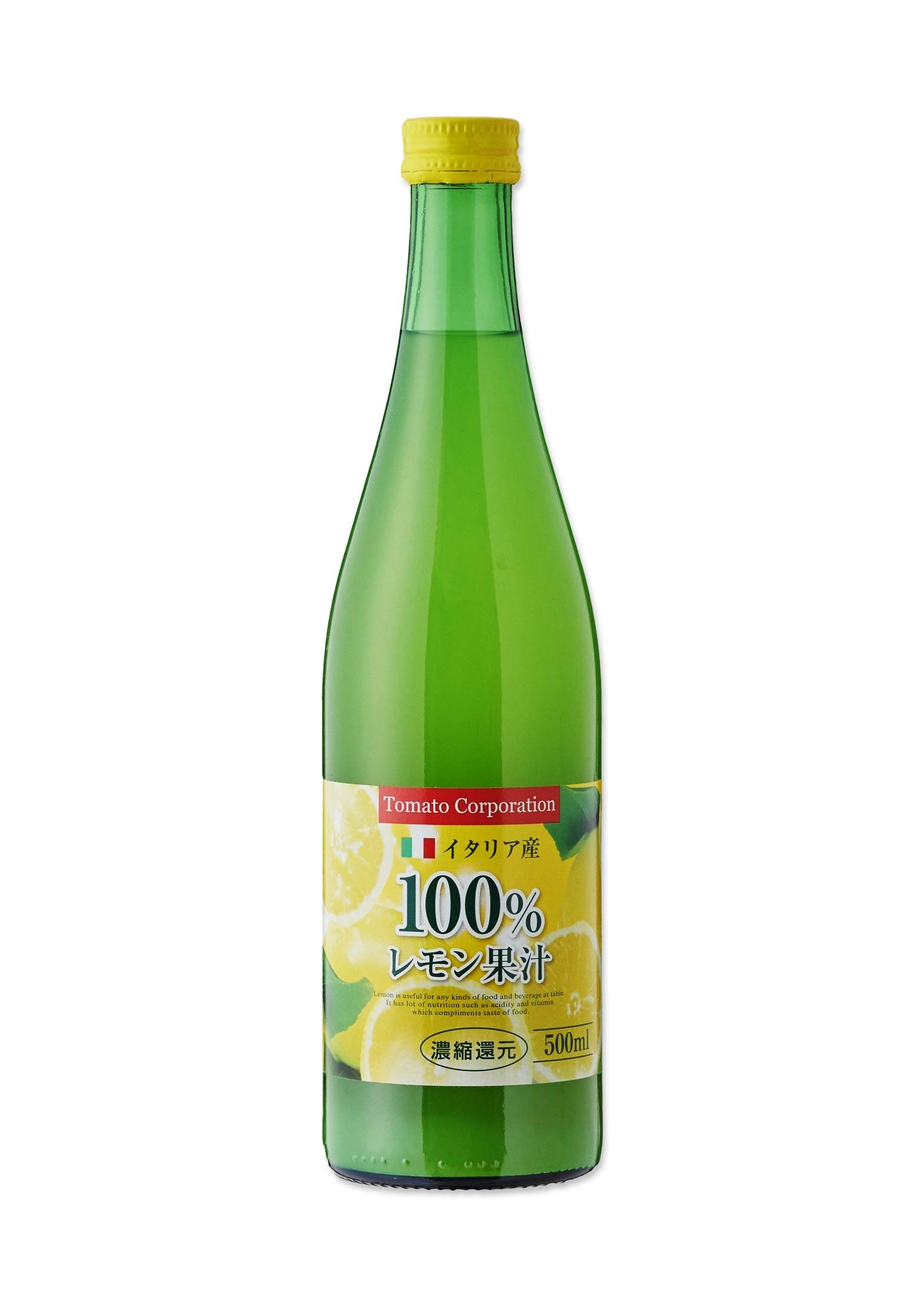 トマトコーポレーションレモン果汁100%濃縮還元(イタリア産)500ml×12本