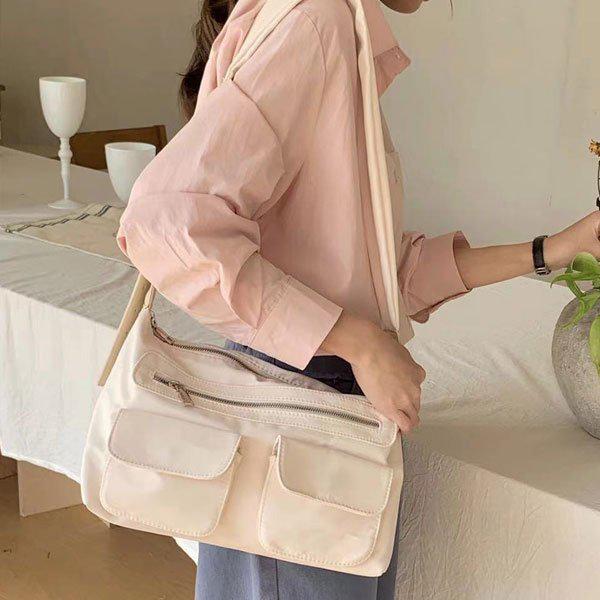 女性クロスボディバッグ ショルダーバッグ スクエアバッグ デイリーバッグ SJE075_P367271148