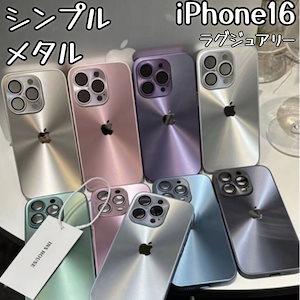 NEW新商品発売/スマホケース/シンプルケース/韓国スマホケース/iphoneケース/全7色/耐衝撃/シンプル/メタル/ラグジュアリー/iPhone16/15/14/13/12/11ケース