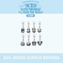 【国内発送】Stray Kids SKZOO EVERYWHERE ALL AROUND THE WORLD in SEOUL POPUP MD EVIL SKZOO ACRYLIC KEYRING