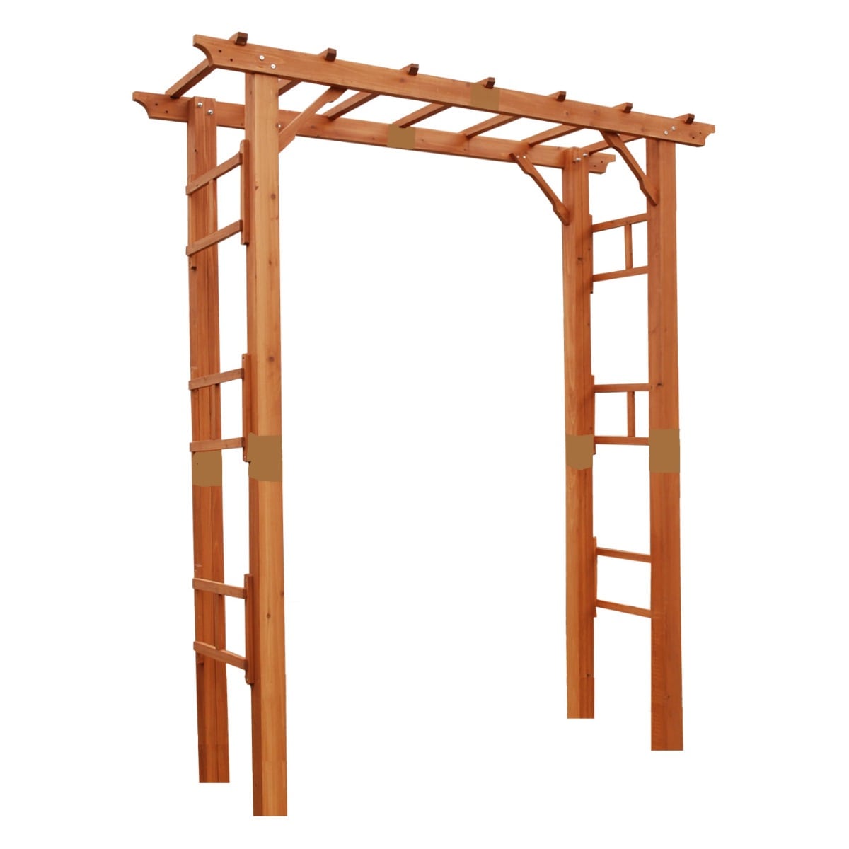 アーチ 天然木製フレックスパーゴラアーチ 幅190cm パーゴラ ガーデンアーチ 門 子供 外 木製アーチ おしゃれ かわいい バルコニーアーチ ガーデニング 目隠し ウッドデッキ 庭 屋外