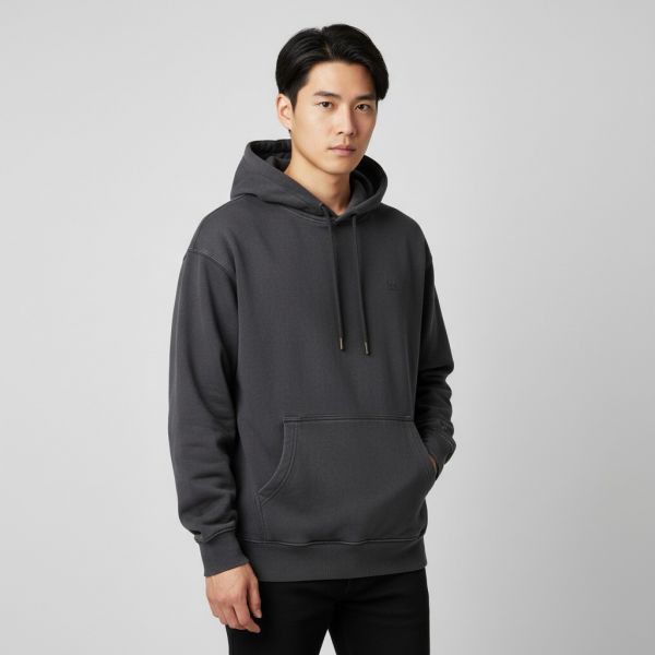 ダイドラベル フード付きTシャツ ピグメントチャコール
