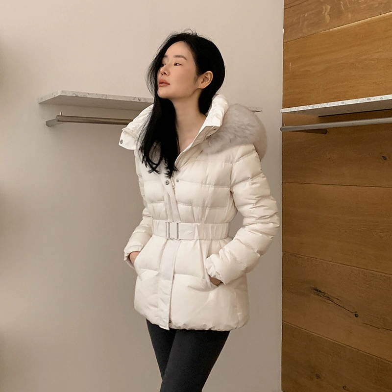 ファー付き ダウンジャケット ダウンコート ダウンパッド入りジャケット ジャケット コットンジャケ