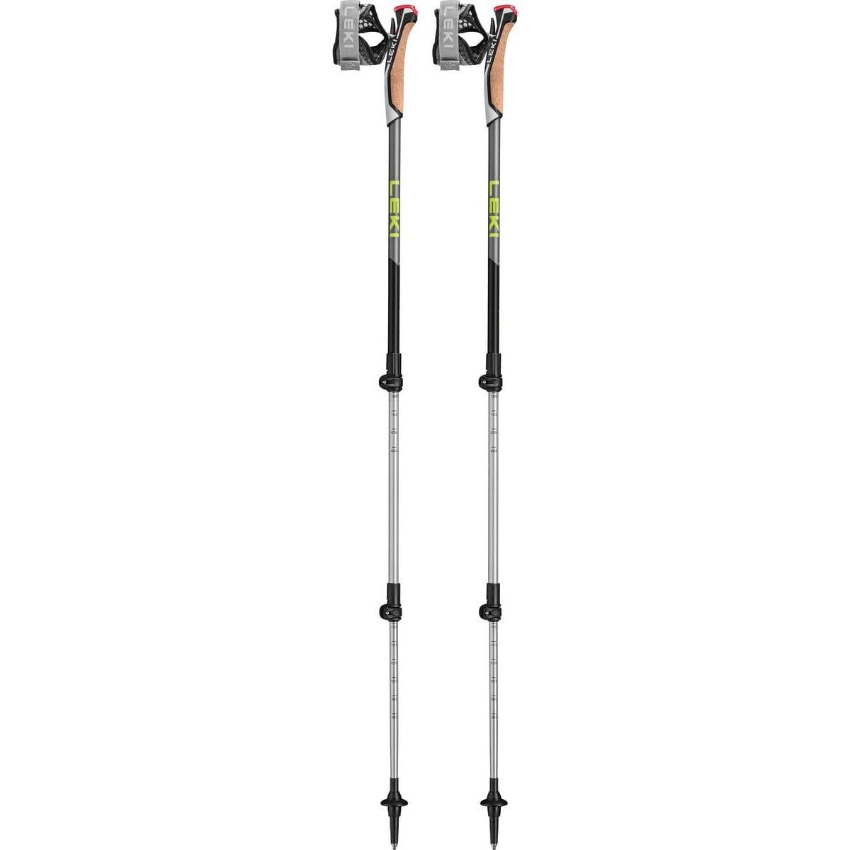 レキ LEKI トレッキングポール トラベラー 1300476 ブラック 66～130cm ノルディックウォーキング ポール ストック 三段 伸縮式