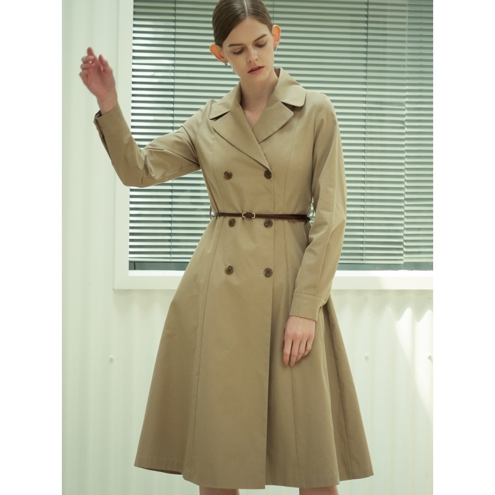 ACUD トレンチドレス_ベージュ