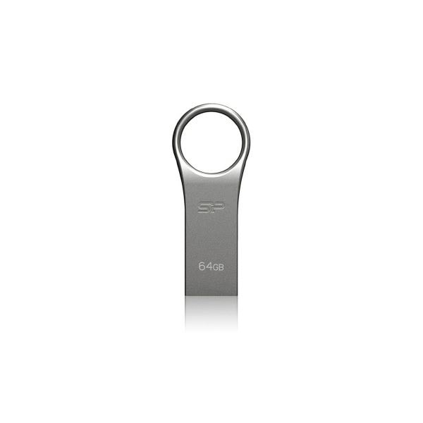 （まとめ）シリコンパワー USBメモリー 64GB シルバーグレー[x5]