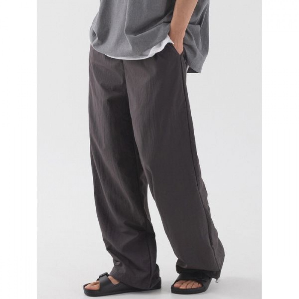 [Pianer] クラシックナイロンストリングパンツ (チャコール)