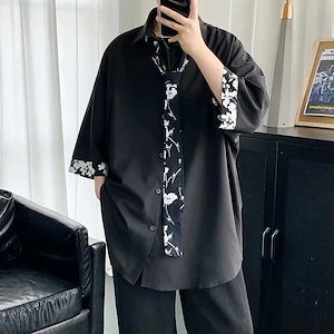 大人気！ 2025 春夏シャツ ブラウス 長袖 シャツ レディース メンズ キャンパス風 流行り ブラウス 韓国ファッション 半袖シャツ