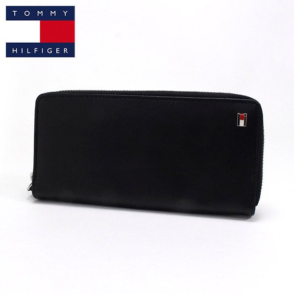 トミーヒルフィガー 長財布 メンズ TOMMY HILFIGER Wallet ブラック 31tl13x009 001 送料無料