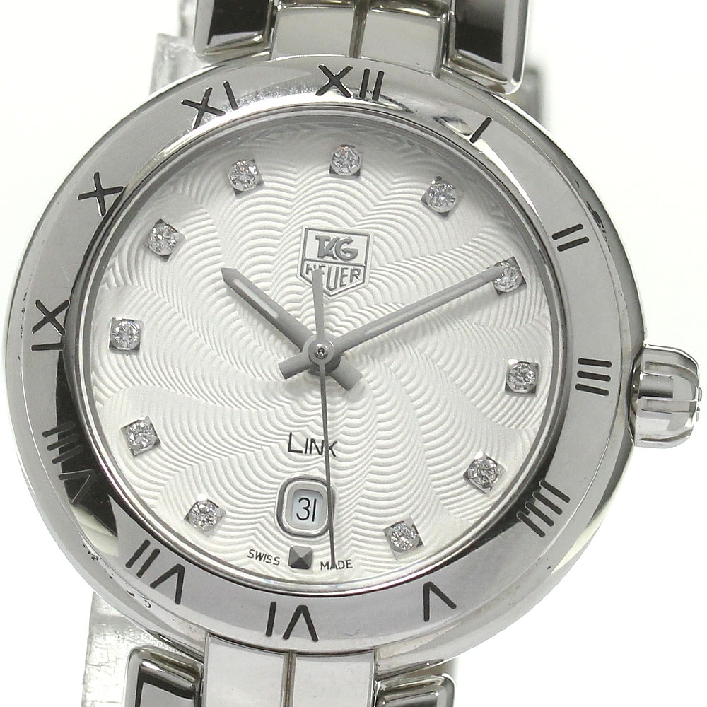 タグホイヤー TAG HEUER WAT1411.FC6316 リンク 11Pダイヤモンド クォーツ レディース _841547【中古】