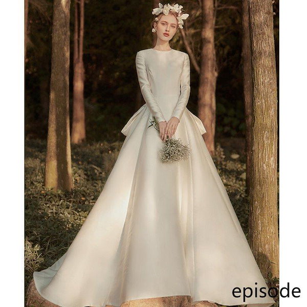 新品ウェディングドレス ウエディングドレス白 パーティー 可愛い 花嫁ロングドレス 結婚式 トレーンライン 二次会 フォームドレス お呼ばれ 挙式hs6737  通販
