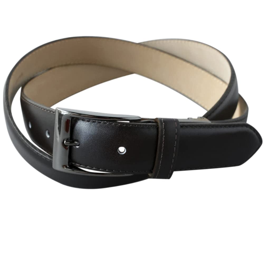 [ヴィンセントクラフテッド] 長沢ベルト工業 日本製 フランス アノネイ社製 ボックスカーフ レザーベルト 本革 30mm幅 ベルト メンズ ビジネス レザー 紳士 ビジネスベルト