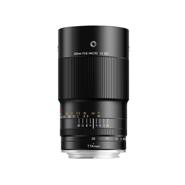 TTArtisan (銘匠光学) TT-100F28M-EF ブラック 100mm f/2.8 MACRO 2X (キャノンEFマウント) 中望遠マクロレンズ