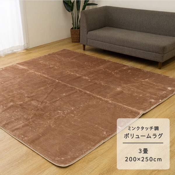 1280500021303 cpウェンデル 3畳 BE 200×250 ベージュ カーペット (ボリュームラグ) メーカー直送