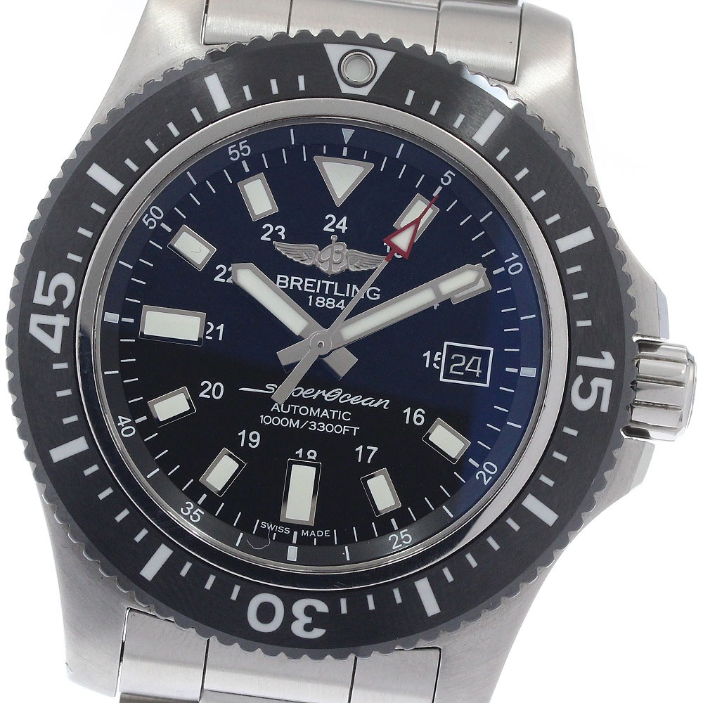 ブライトリング BREITLING Y17393 スーパーオーシャン44 スペシャル デイト 自動巻き メンズ 保証書付き_956372【中古】