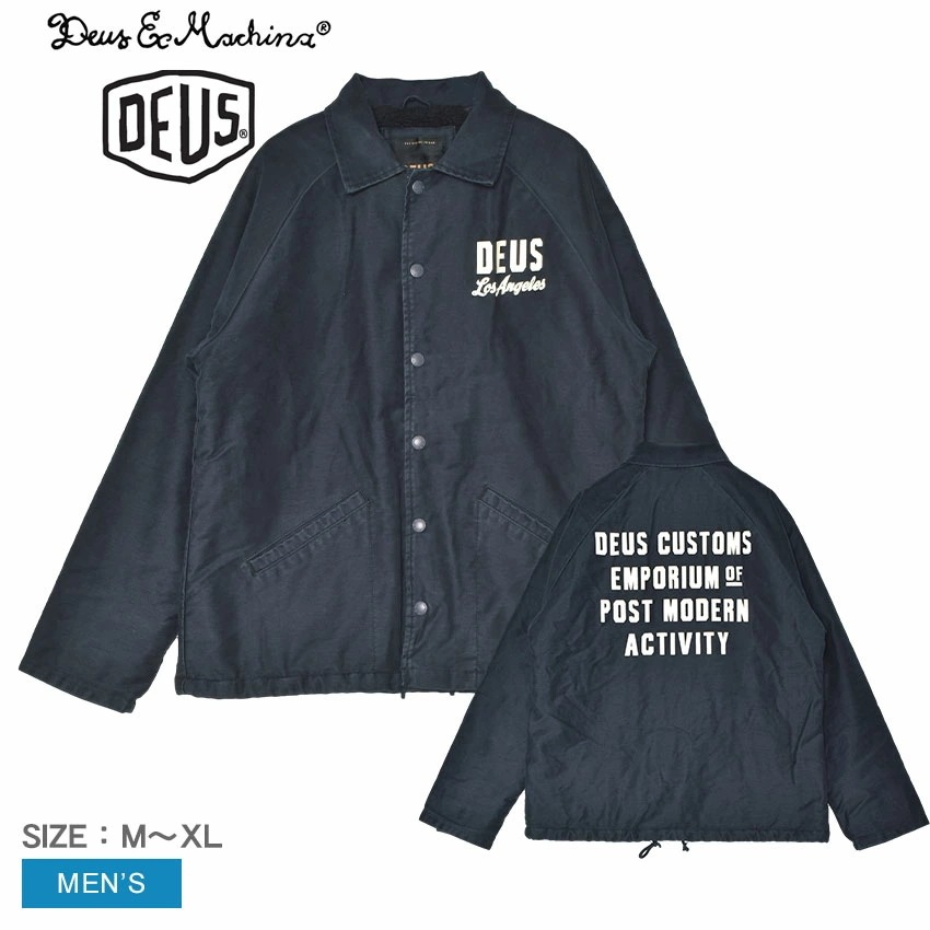 エクス マキナ ジャケット DMF246669 メンズ トップス 長袖 ジャケット 上着 羽織り キルティング 暖かい 防寒 スナップボタン ドローコード 刺繍 ロゴ おしゃれ ブランド