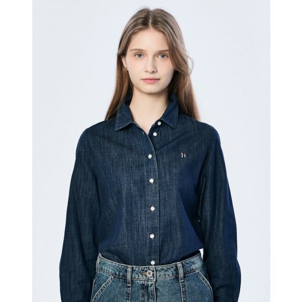 [25SS] [アイコニック] デニムシャツダークブルー HSSH5A103B3