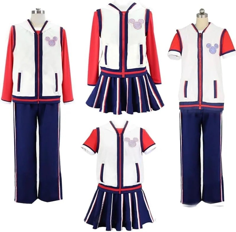 【予約商品】アニメ ジャンボリミッキー 衣装 セット ズボン レッツ・ダンススカート コスプレ衣装 半袖長袖 男性ダンサー 女性 刺繍模様 衣装 ジャンボリミッキー コスプレ衣装 大安売り 激安 5,017円