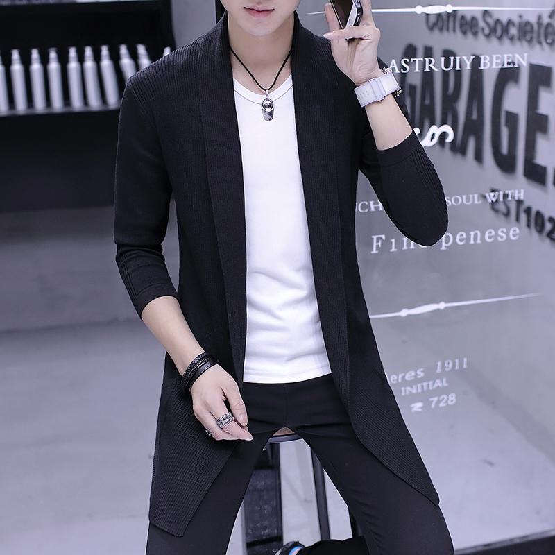 メンズ ファッション 服 オシャレ シンプル 大人 かっこいい 大きいサイズ ストリート 紳士服 ウインドブレーカー ミドル丈 韓国スタイル スリム コート ニット