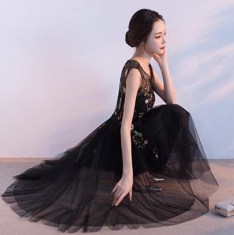 大人気 ミモレ丈ドレス イブニングドレス パーティードレス 刺繍付き ミディアムワンピース フォーマ