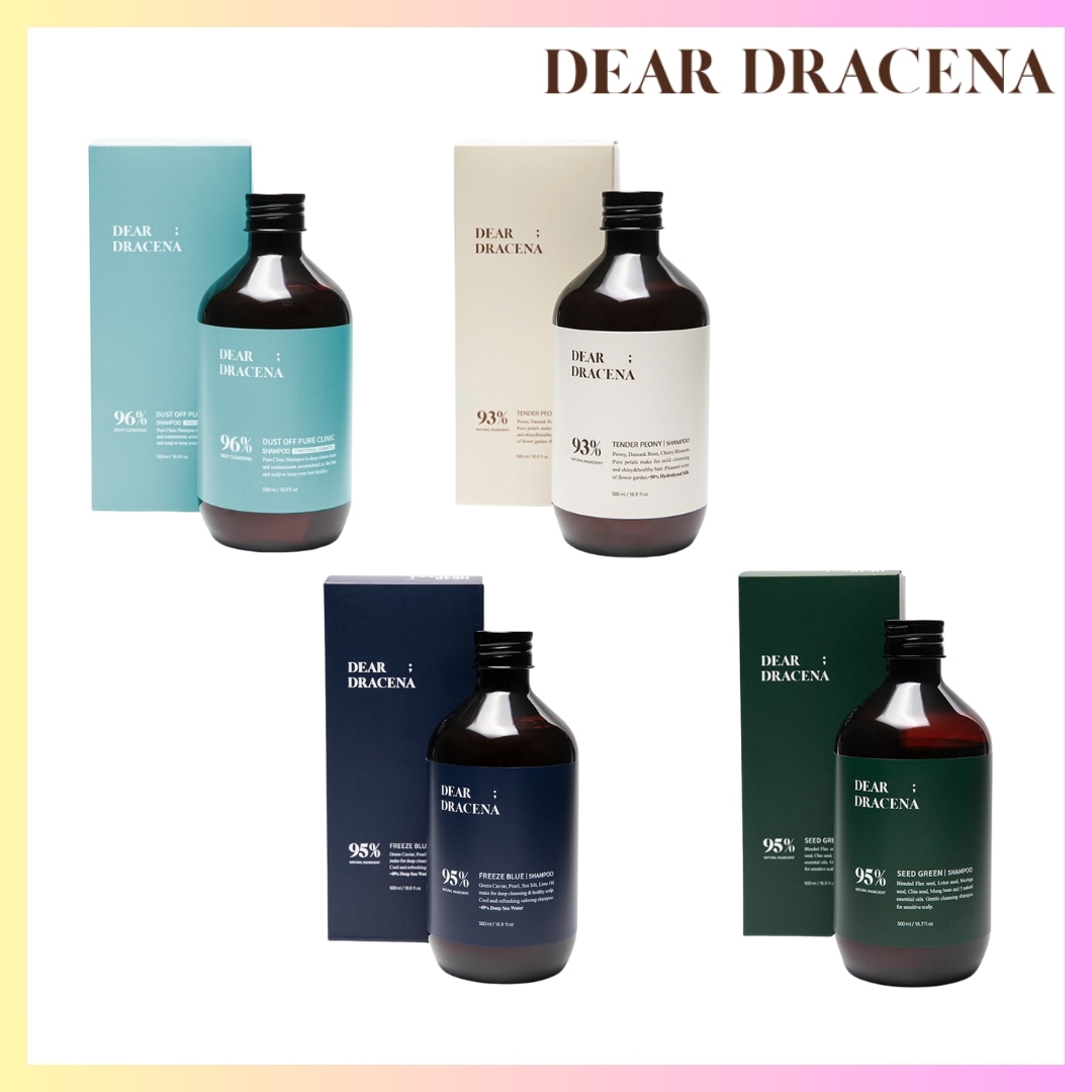 [DEAR DRACENA] SHAMPOO 500ML 4タイプのシャンプーから1つ + FREE OMAKE 脱毛予防シャンプー 育毛シャンプー 香りシャンプー モテ香りシャンプー