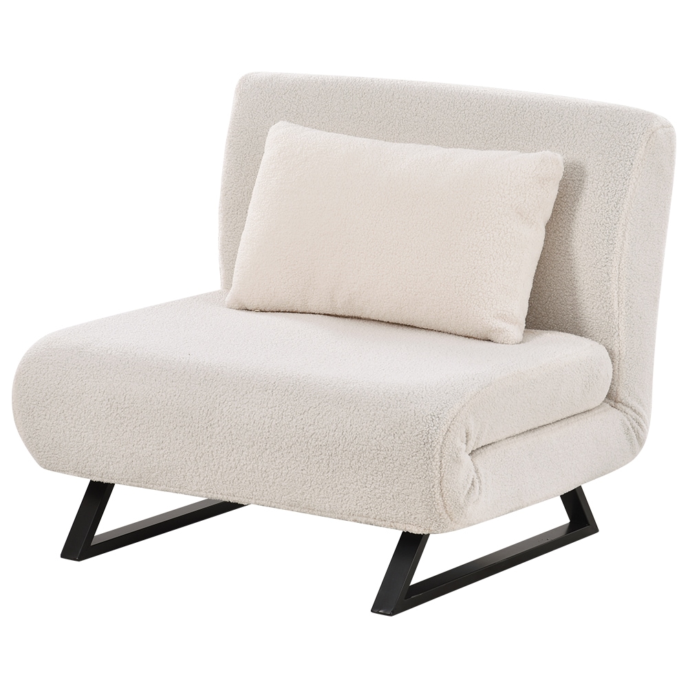 575ソファベッド 折りたたみ 3WAY ふわふわ生地 カウチソファー 肘付き 一人掛け 二人掛け カウチ リクライニング 一人暮らし