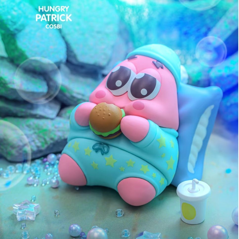 HottoysスポンジボブCOSBIブラインドボックス派大星たこ焼き置物プレゼント女の子対象