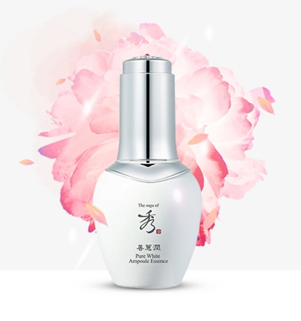 Korean Cosmetics_The Saga of Xiu Sunhyeyun Pure White Ampoule Essence (45ml)