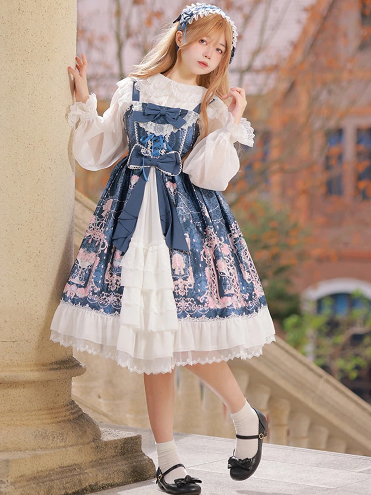 ロリータデイリーゴシックパンク風 Jsk ツインドレス ライトロリータワンピース