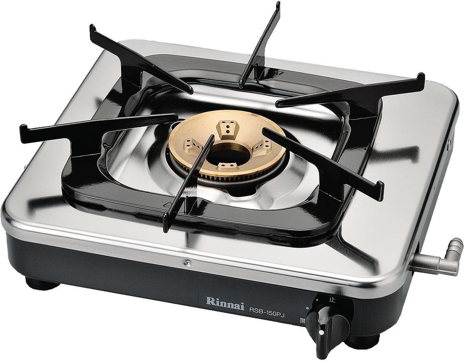 リンナイ 業務用ガスコンロ(プロパンガス用) 【3段階火力調節】 立消え安全装置付 1口 RSB-150PJ-LP