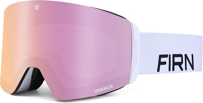 フィルン スノーゴーグル URANUS スキー スノーボード ゴーグル ダブルレンズ アジアフィット クイックレンズ交換 曇り止め メガネ使用可 UVカット 広い視野 ヘルメット対応 ハイコントラスト