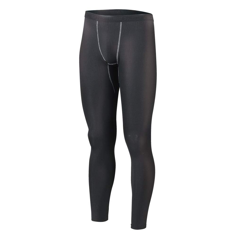 おたふく手袋 冬用インナー ロングタイツ[保温 起毛 コンプレッション 吸汗速乾 メンズ] JW-162 ブラック LL 【5枚組】